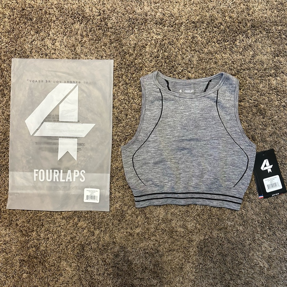 Fourlaps Women's Gray Sports Bra